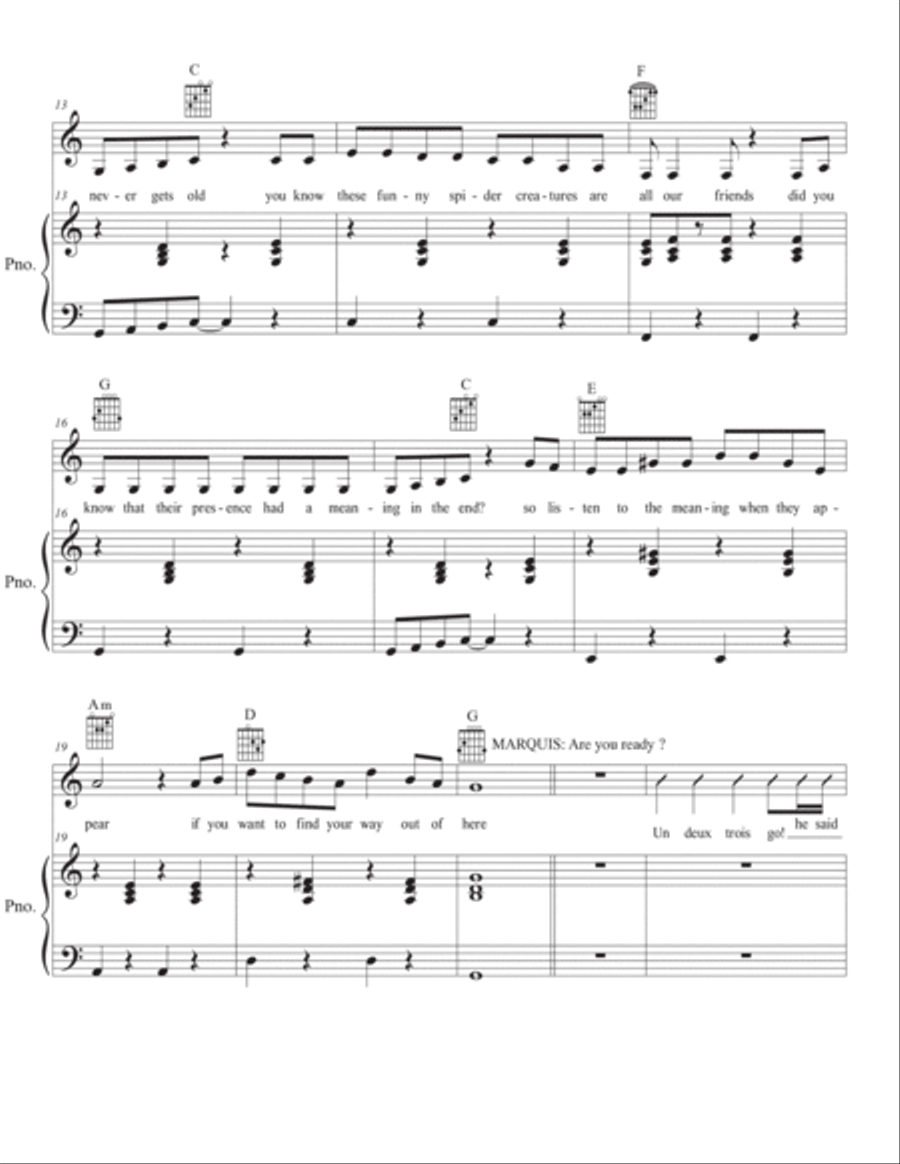 Crabe Cake Spider Swing Piano, Vocal, Guitar scores gallery preview page 2