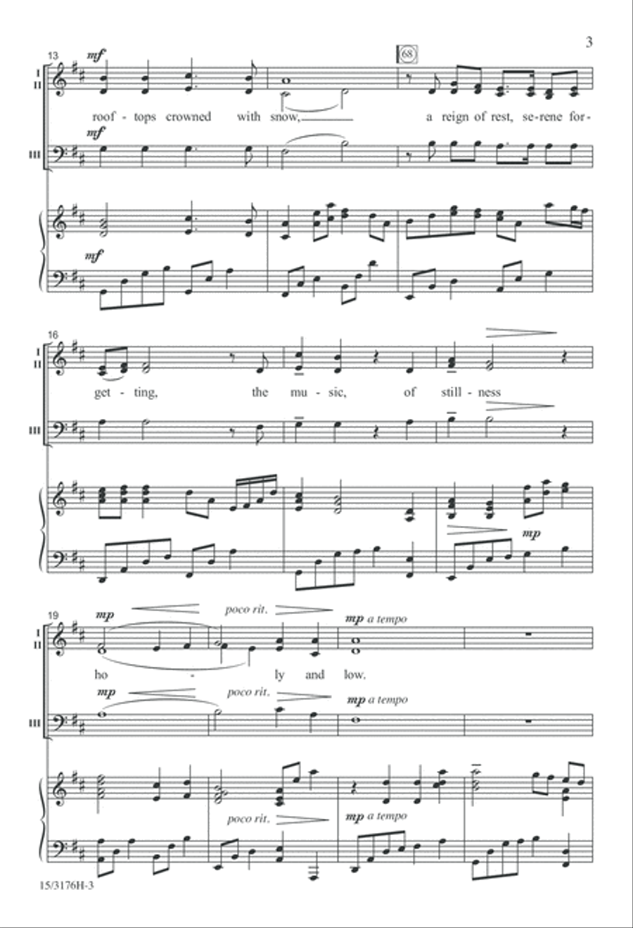 Stars I Shall Find 3-Part scores gallery preview page 3