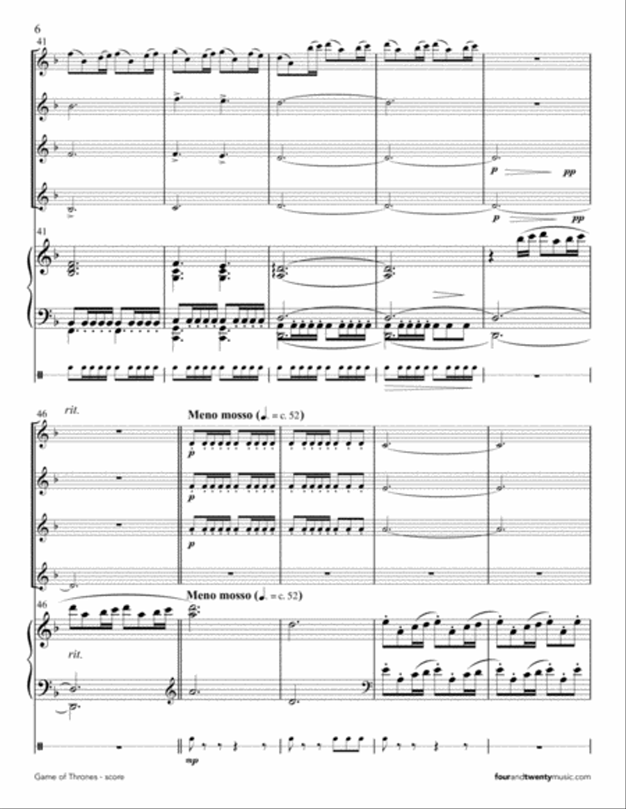 Game Of Thrones Small Ensemble scores gallery preview page 6