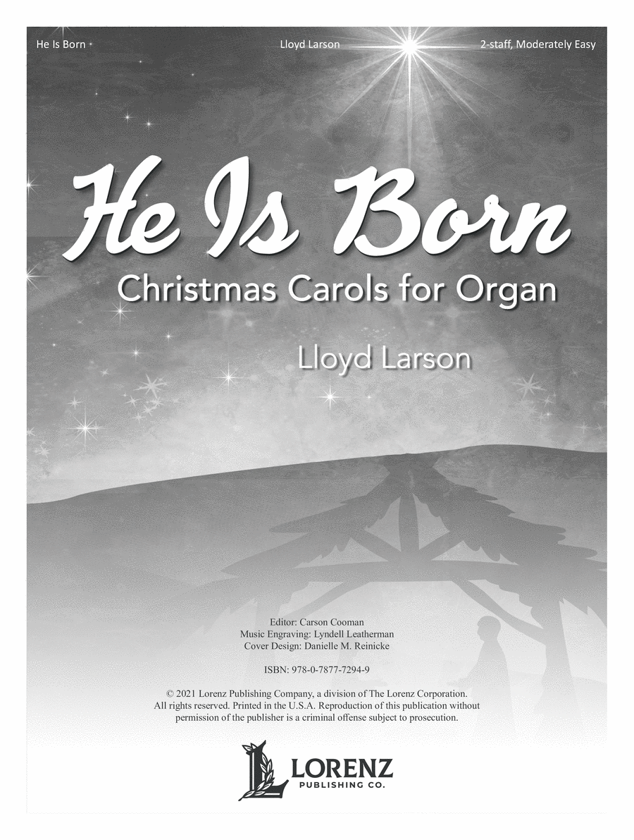 He Is Born Organ scores gallery preview page 1