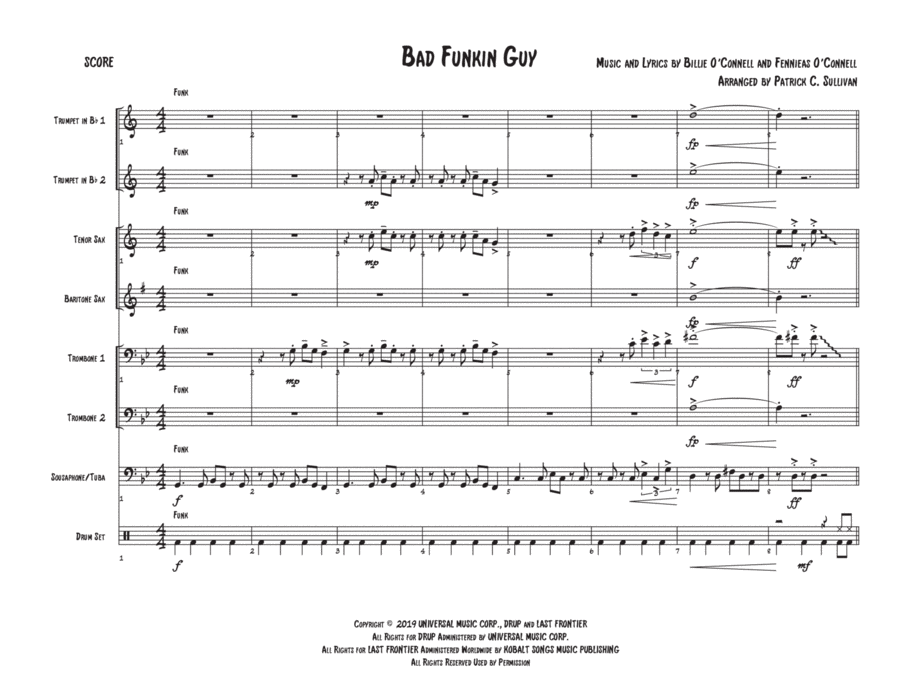 Bad Guy Large Ensemble scores gallery preview page 1