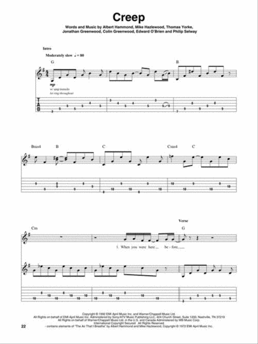 '90s Rock - 2nd Edition Guitar Tablature scores gallery preview page 5