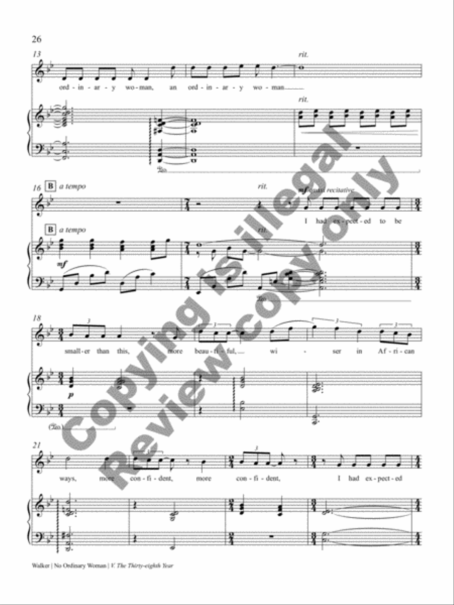 No Ordinary Woman! Soprano Voice scores gallery preview page 40