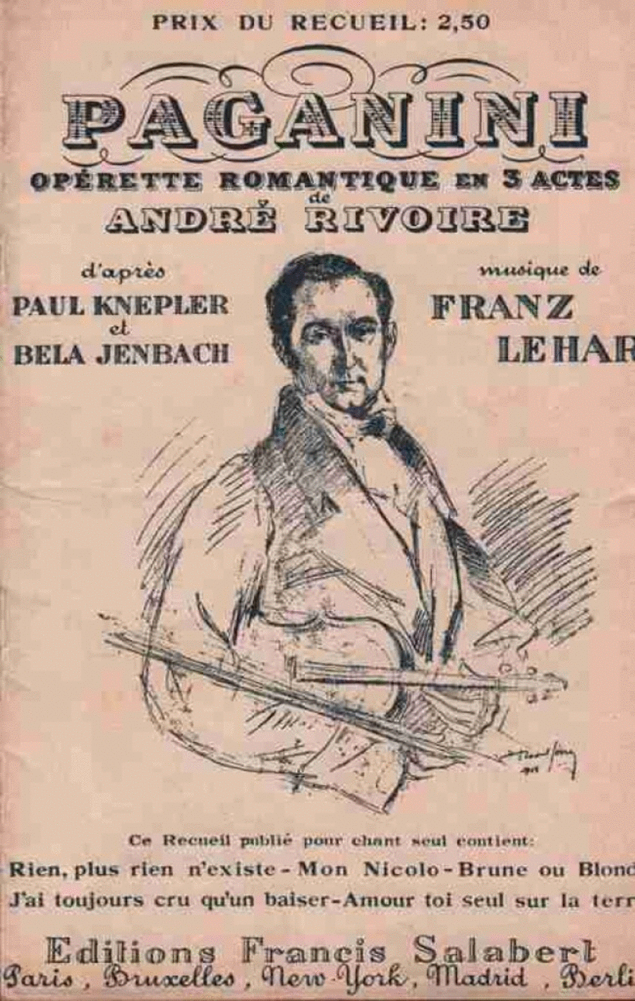 Mon Nicolo Varioustes Chant Seul Voice Solo scores gallery preview page 1