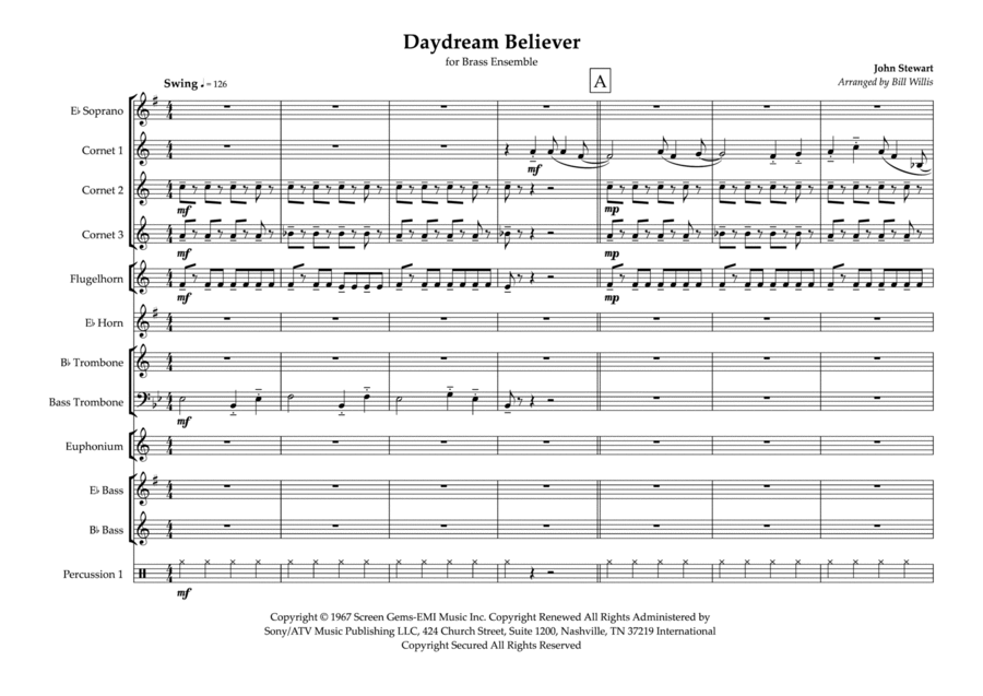 Daydream Believer School and Community scores gallery preview page 1