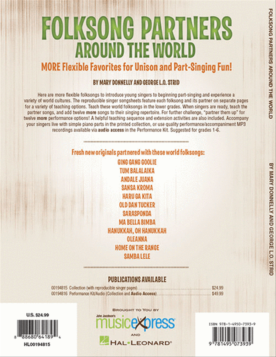 Folksong Partners Around the World Choir scores gallery preview page 8