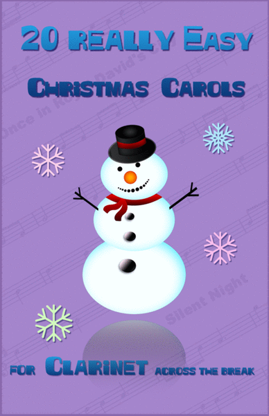 20 Really Easy Christmas Carols for Clarinet, across the break