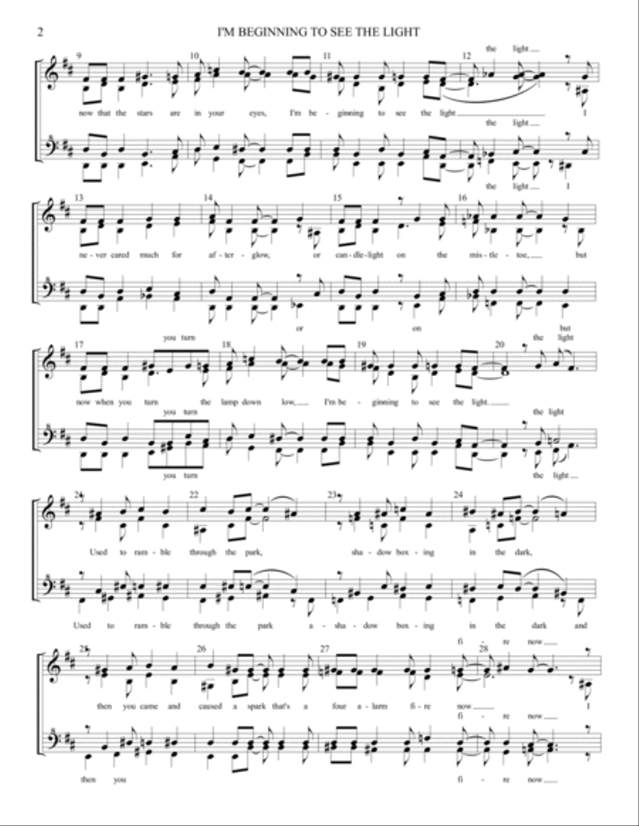I'm Beginning To See The Light SSAA scores gallery preview page 2