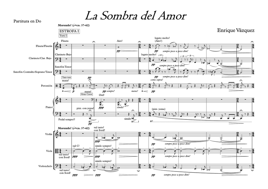 La Sombra del Amor Large Ensemble scores gallery preview page 6