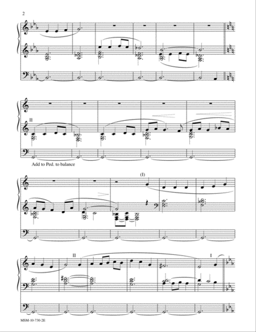 Festive Hymn Settings, Set 7 Organ Accompaniment scores gallery preview page 8