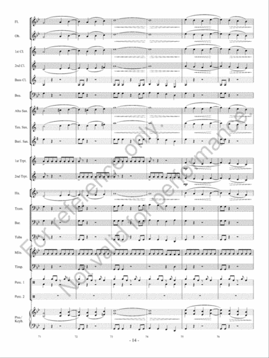 Argosy Concert Band scores gallery preview page 15