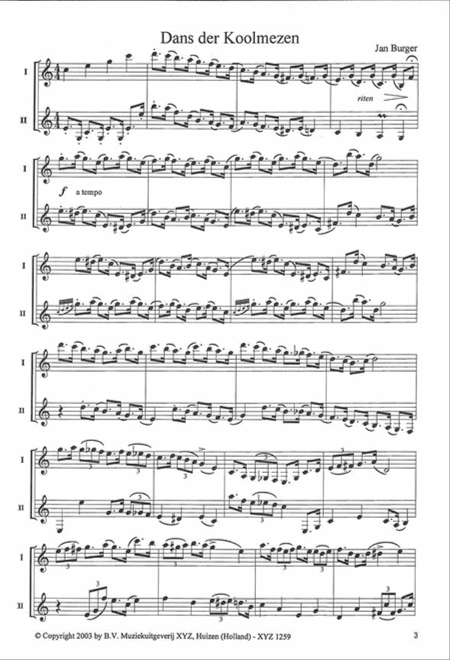 Feathers Feathers Clarinet Duet scores gallery preview page 2
