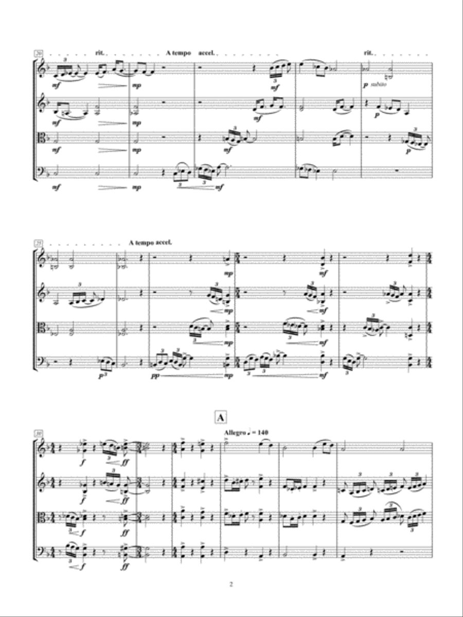 String Quartet No.4 String Quartet scores gallery preview page 4