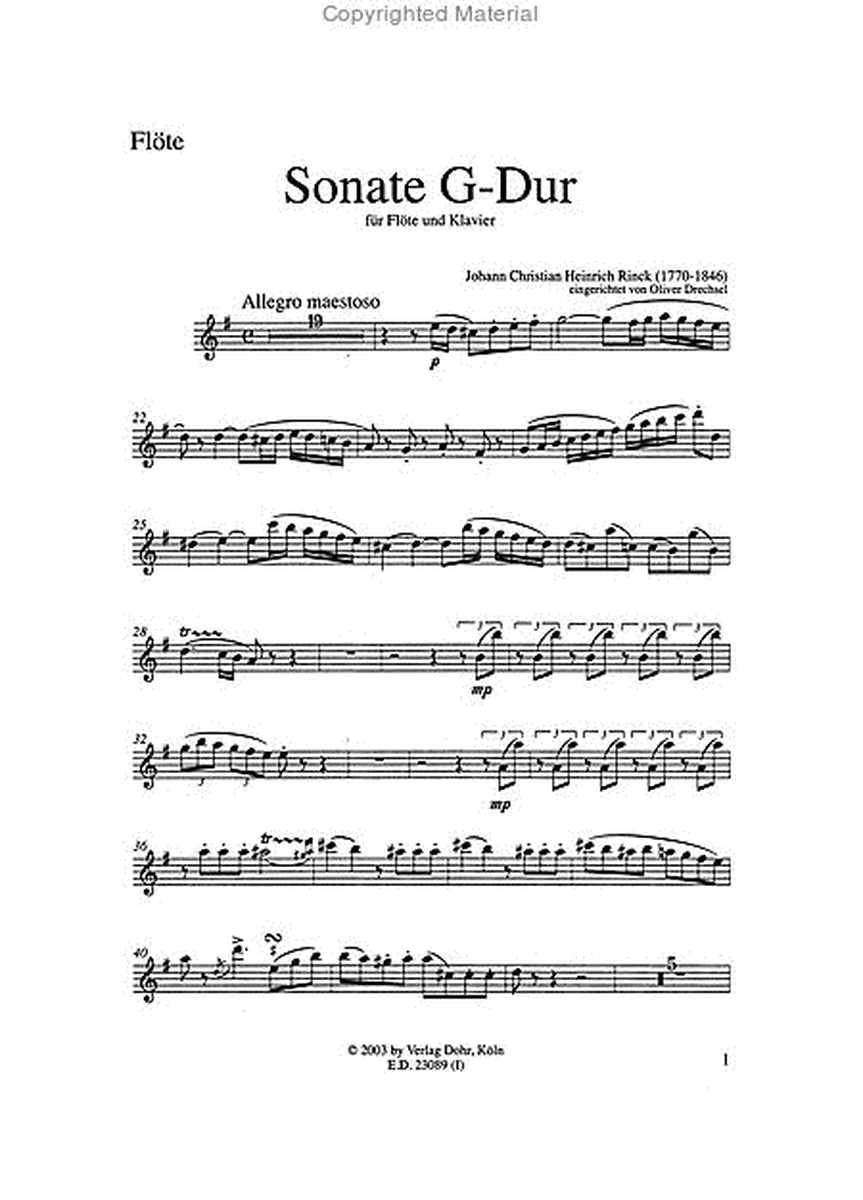 Sonate Nr. 8 G-Dur op. 55,5 (für Flöte und Klavier)