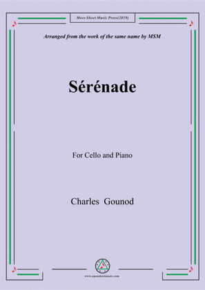 Gounod-Sérénade,for Cello and Piano