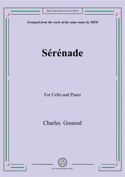 Gounod-Sérénade,for Cello and Piano image number null