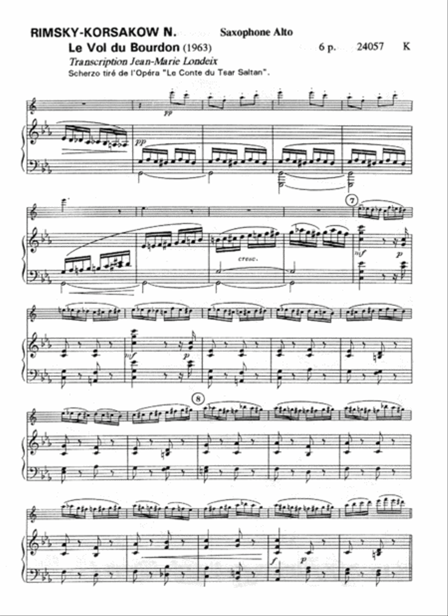 Le Vol du bourdon Piano Accompaniment scores gallery preview page 2