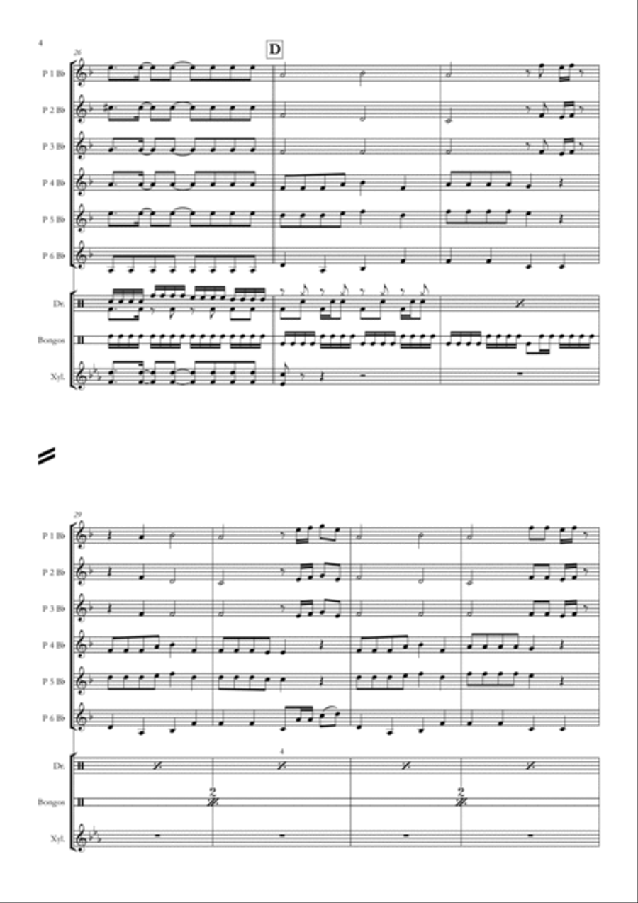 La Estampida Concert Band scores gallery preview page 4