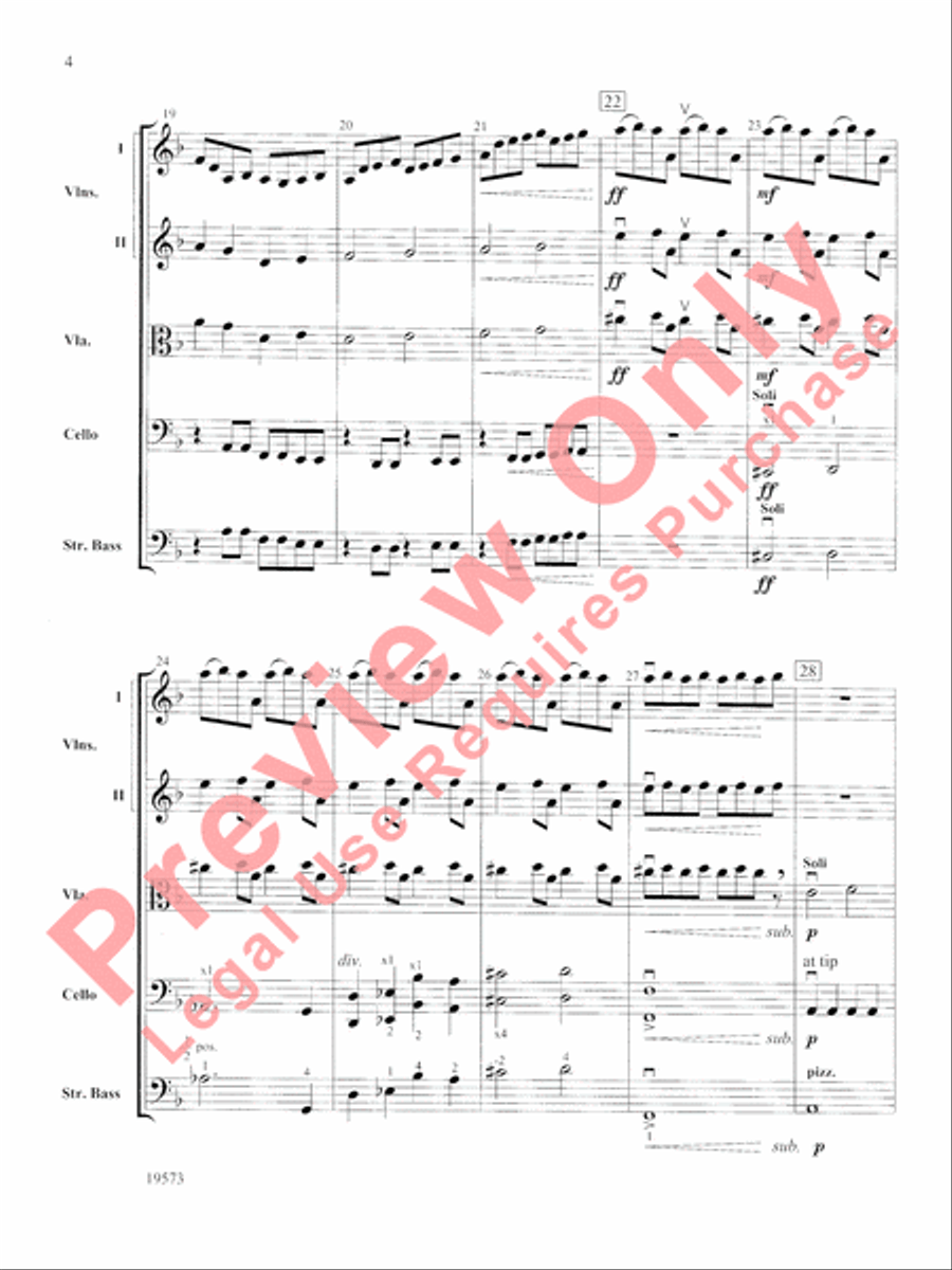 Rosin Eating Zombies from Outer Space String Orchestra scores gallery preview page 5