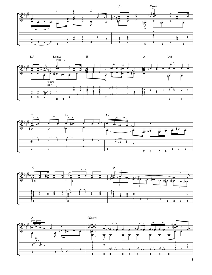 I Am The Walrus Acoustic Guitar scores gallery preview page 3