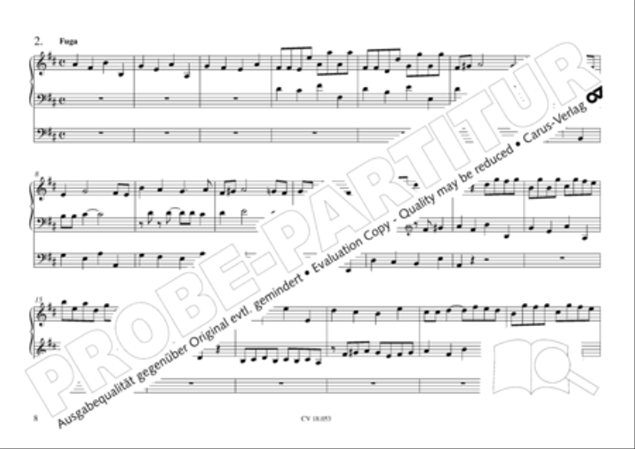 Das Husumer Orgelbuch von 1758 Organ Solo scores gallery preview page 9