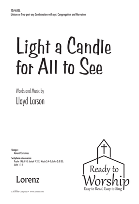 Book cover for Light a Candle for All to See