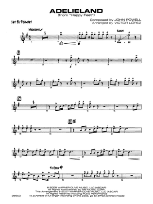 Adelieland (from Happy Feet): 1st B-flat Trumpet