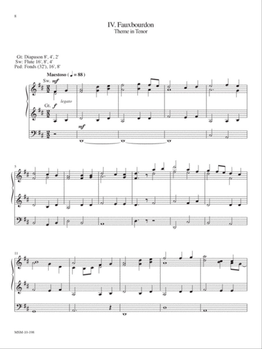 Partita on Foundation Organ scores gallery preview page 6