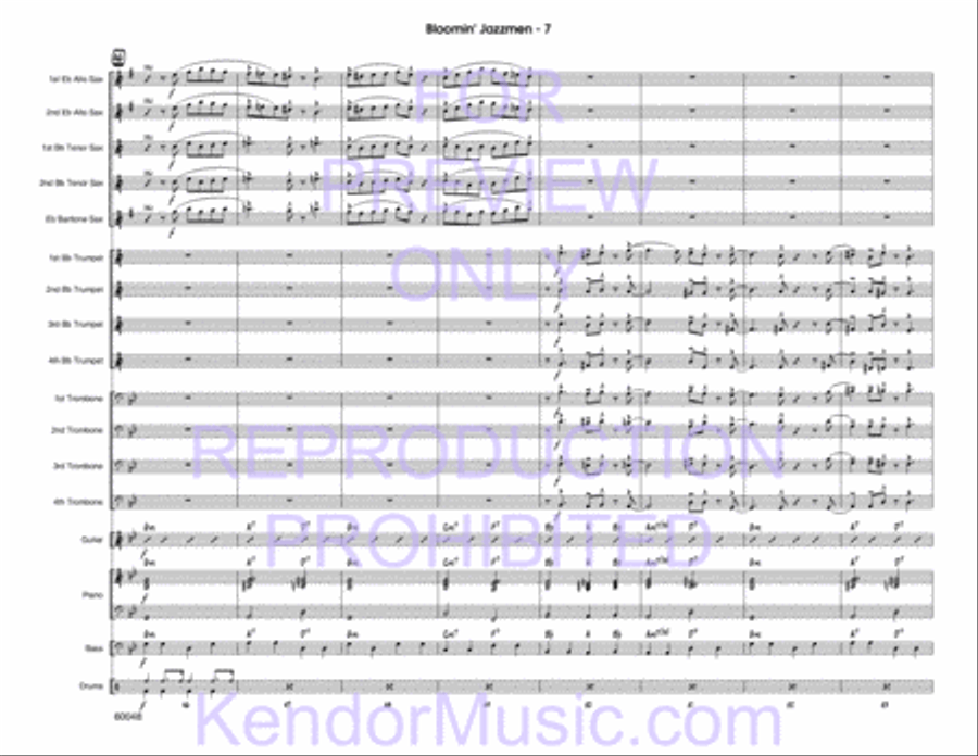 Bloomin' Jazzmen Bloomin' Jazzmen Jazz Ensemble scores gallery preview page 9