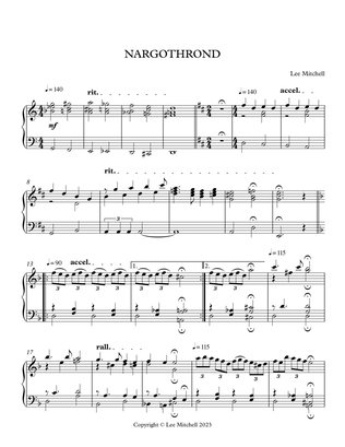 NARGOTHROND: From The Elven Kingdoms: For Piano