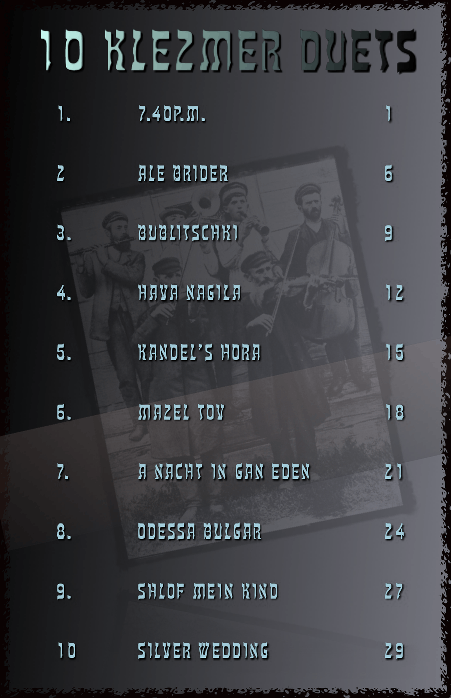 10 Klezmer Duets for Violin and Clarinet Clarinet scores gallery preview page 2
