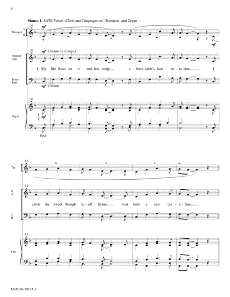 How Can I Keep from Singing (Downloadable Full Score)