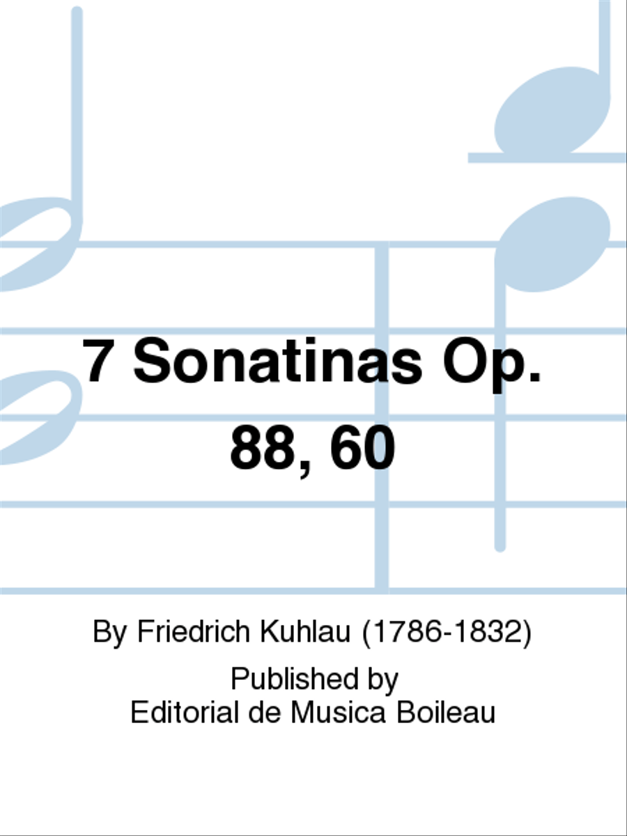7 Sonatinas Op. 88, 60 Piano Solo scores gallery preview page 1