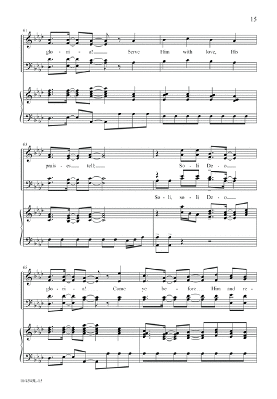 Soli Deo 4-Part scores gallery preview page 16