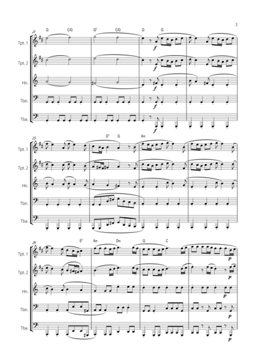 "Spring" (La Primavera) by Vivaldi - Easy version for BRASS QUINTET image number null