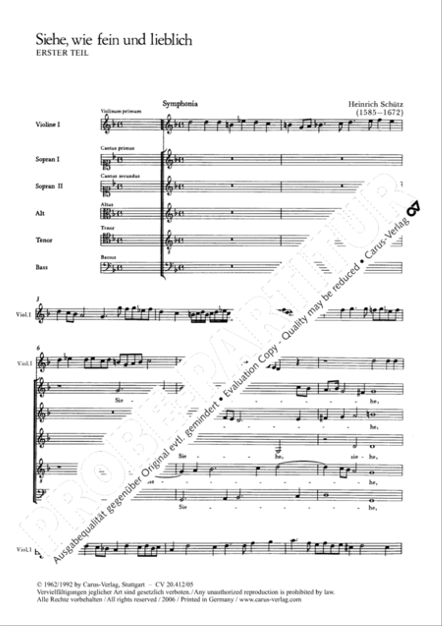 See what delight and joy it is (Siehe, wie fein und lieblich ist's) SSATB scores gallery preview page 4
