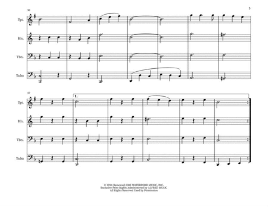 Buon Natale (Means Merry Christmas To You) Small Ensemble scores gallery preview page 5