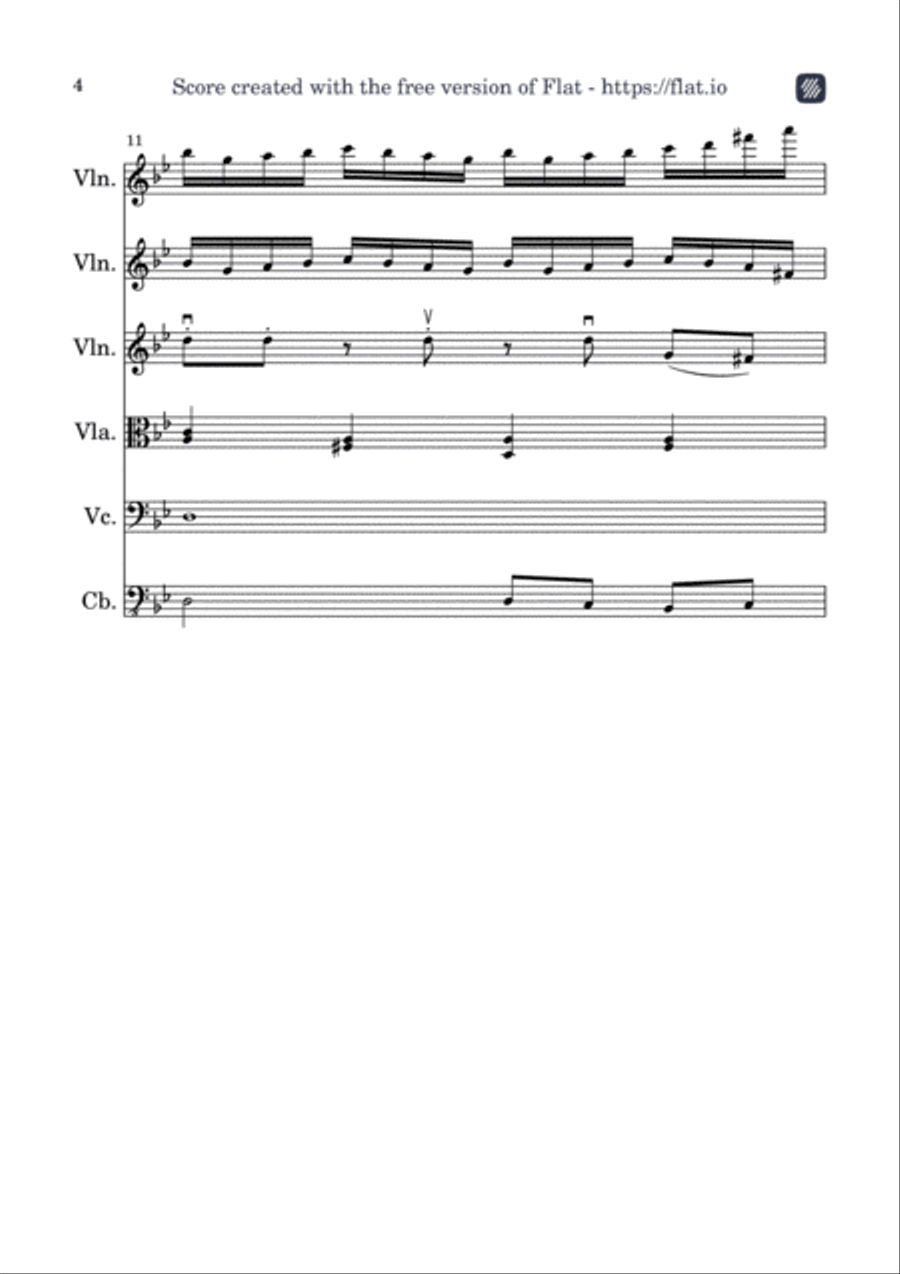 Sol Mineur String Orchestra scores gallery preview page 4