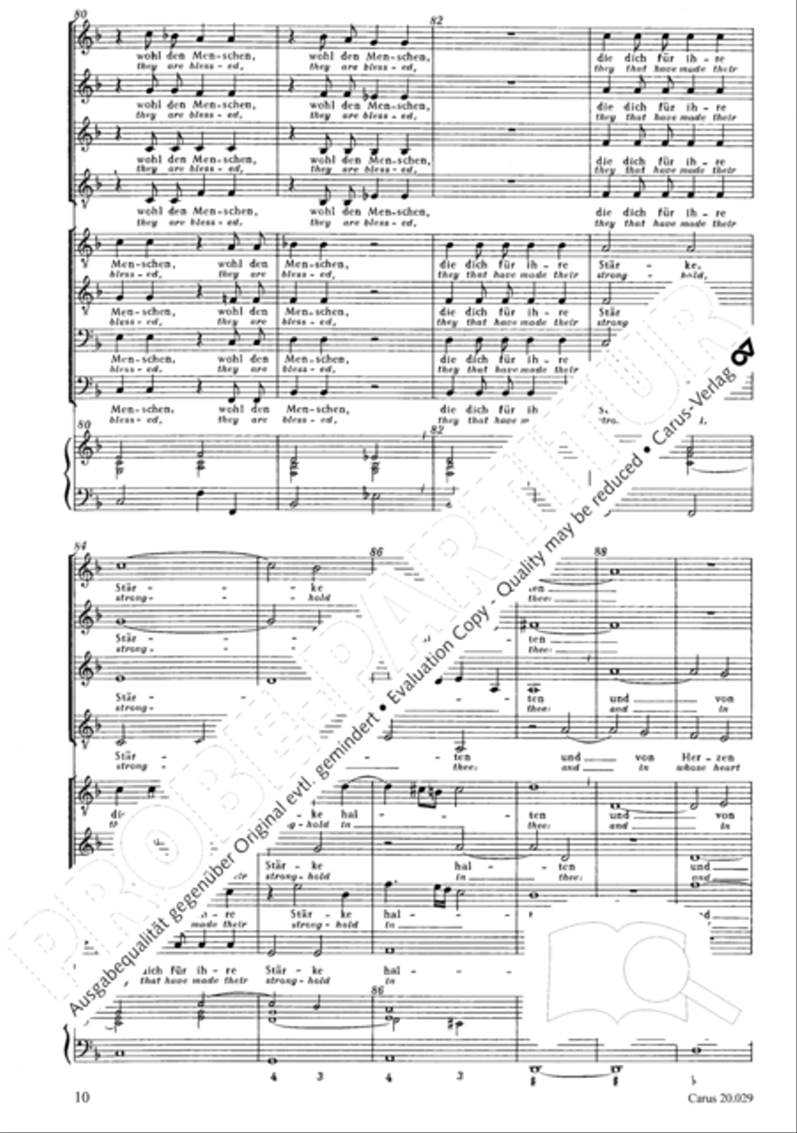 How beautiful is thy dwelling place (Wie lieblich sind deine Wohnungen) Men's Choir scores gallery preview page 17