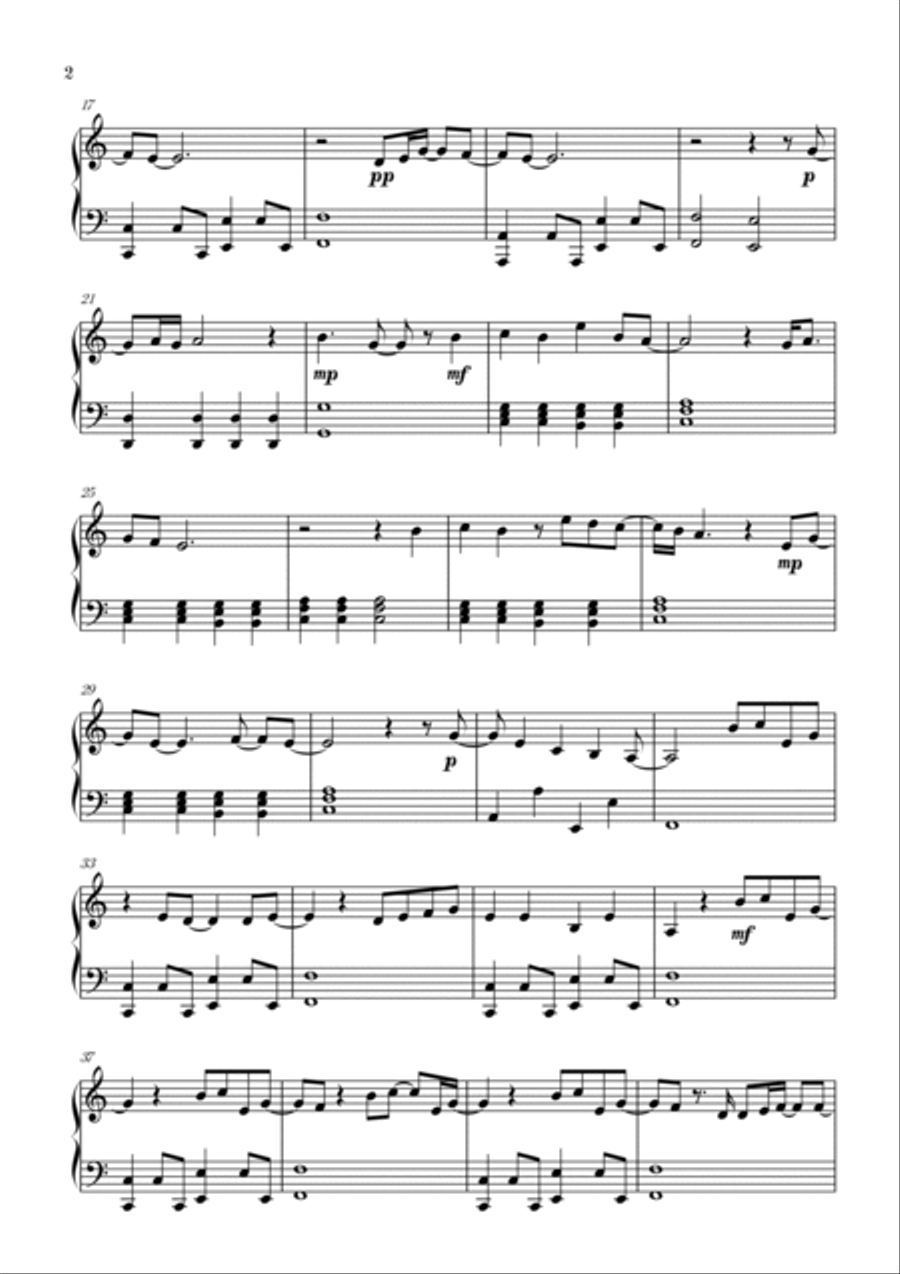 What Was I Made For? Piano Solo scores gallery preview page 2
