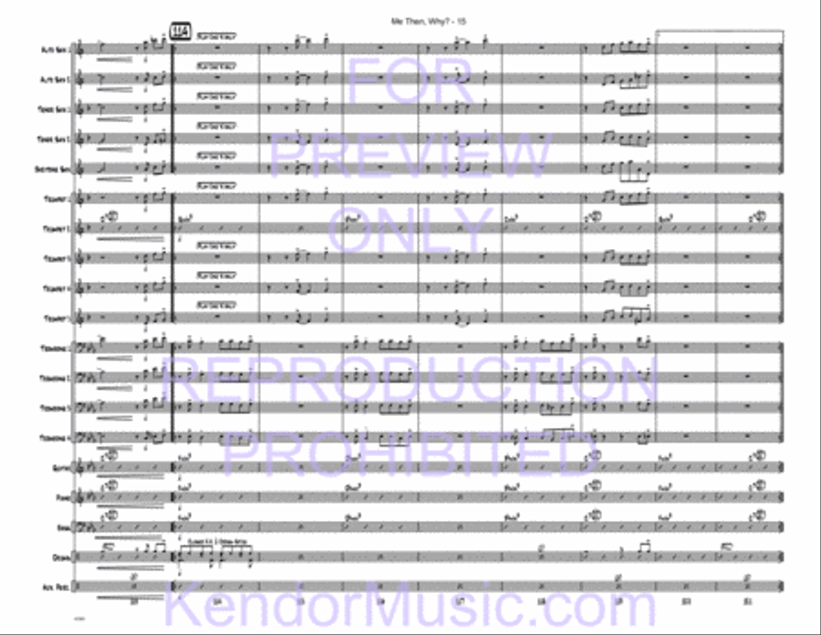Me Then, Why? Jazz Ensemble scores gallery preview page 46