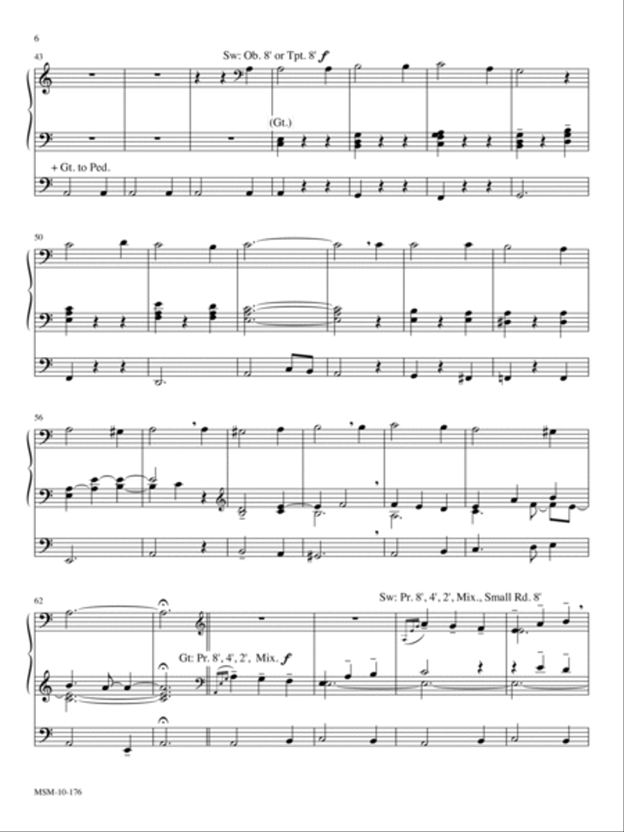 A Boy Is Born in Bethlehem Organ scores gallery preview page 3