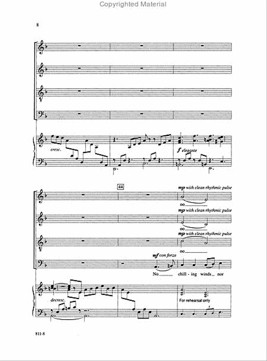 On Jordan's Stormy Banks - SATB Octavo 4-Part scores gallery preview page 3