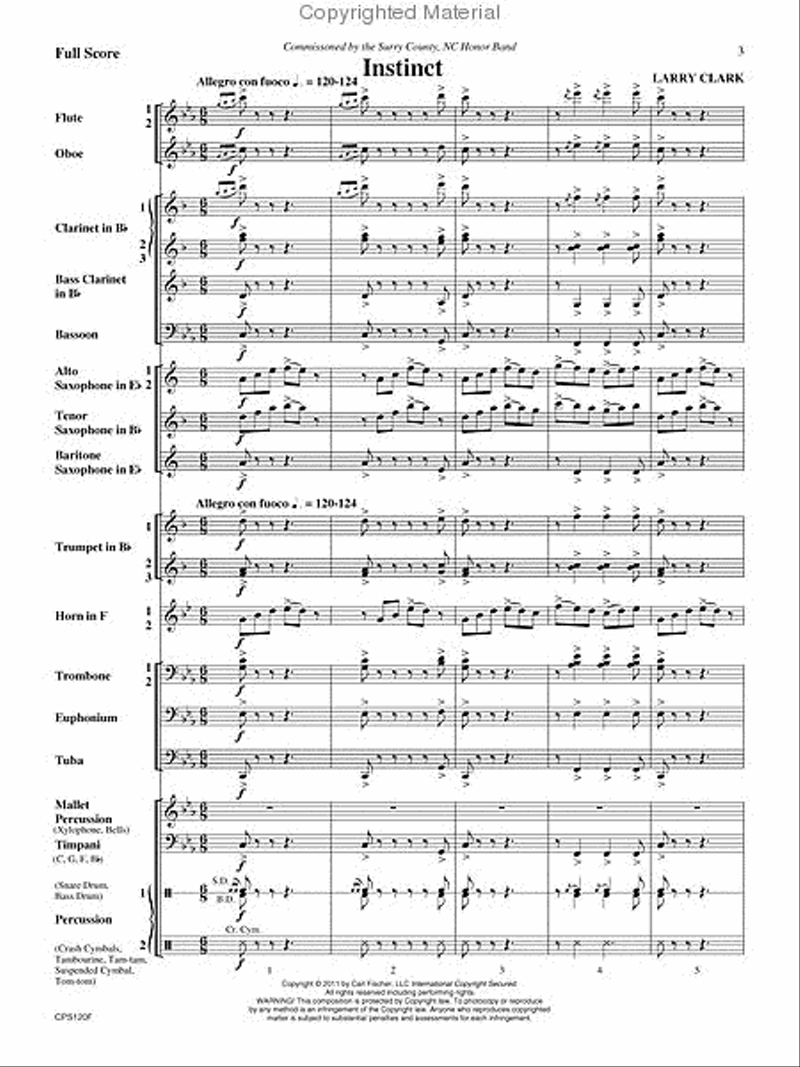 Instinct Concert Band scores gallery preview page 2