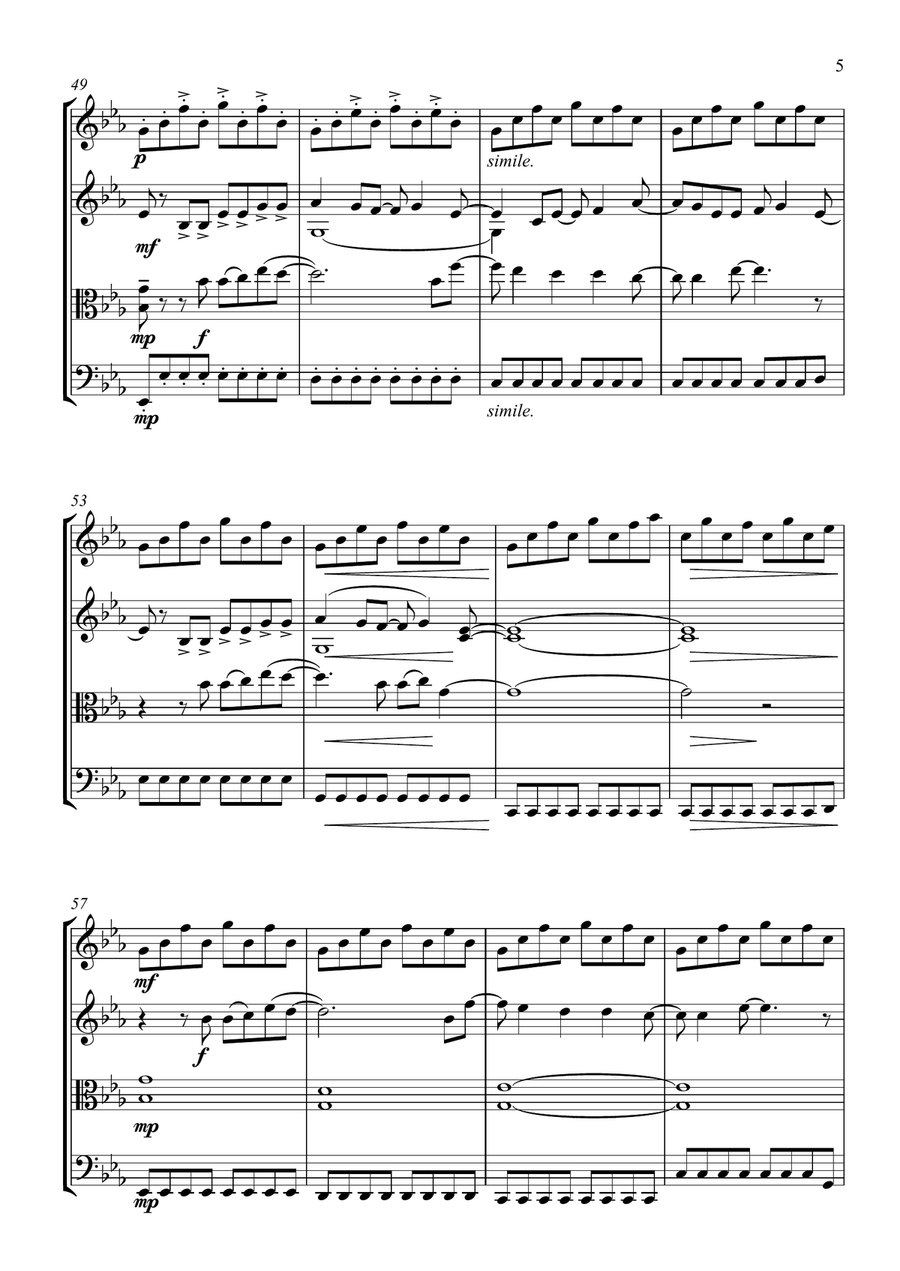 Titanium String Quartet scores gallery preview page 5