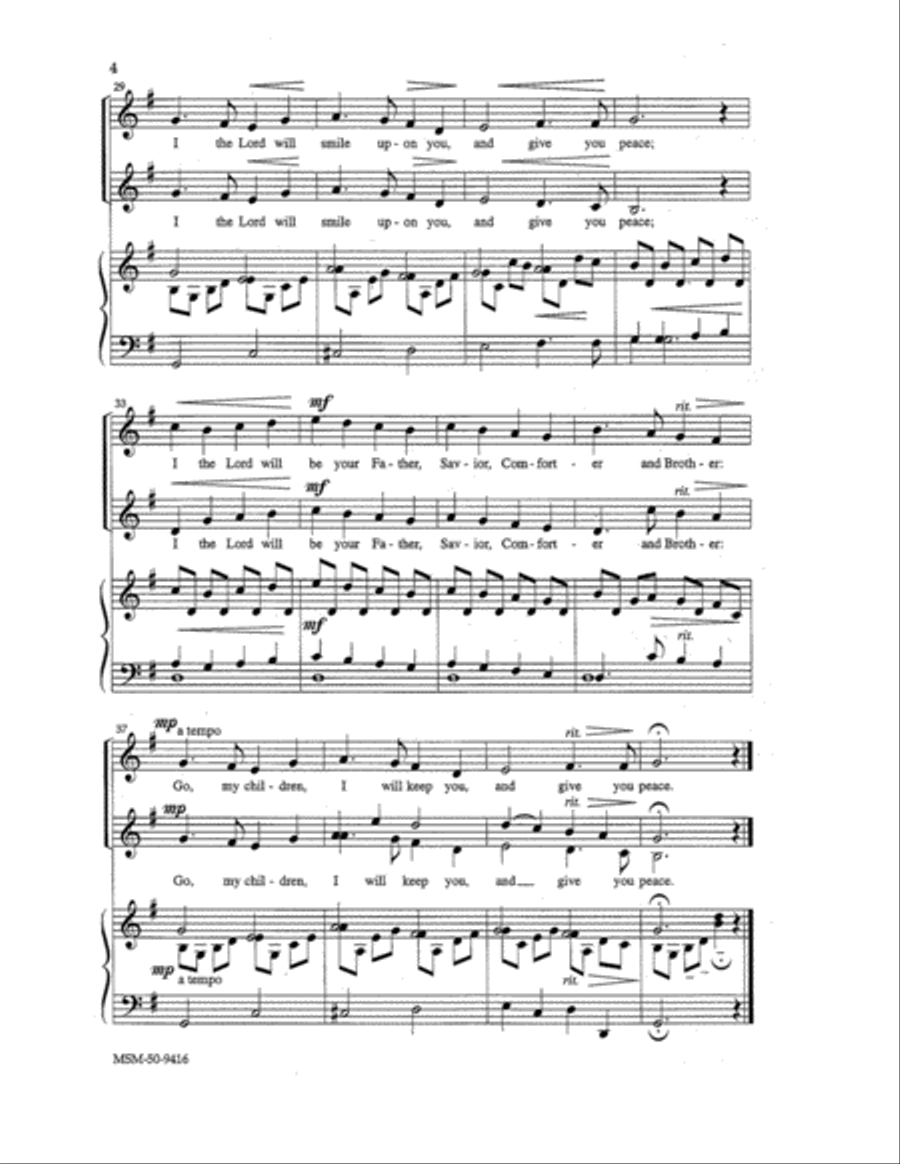 Go, My Children, with My Blessing SSA scores gallery preview page 3