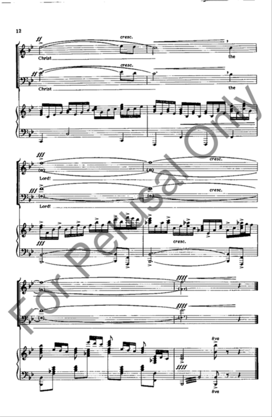 O Come (All) You Faithful 4-Part scores gallery preview page 12