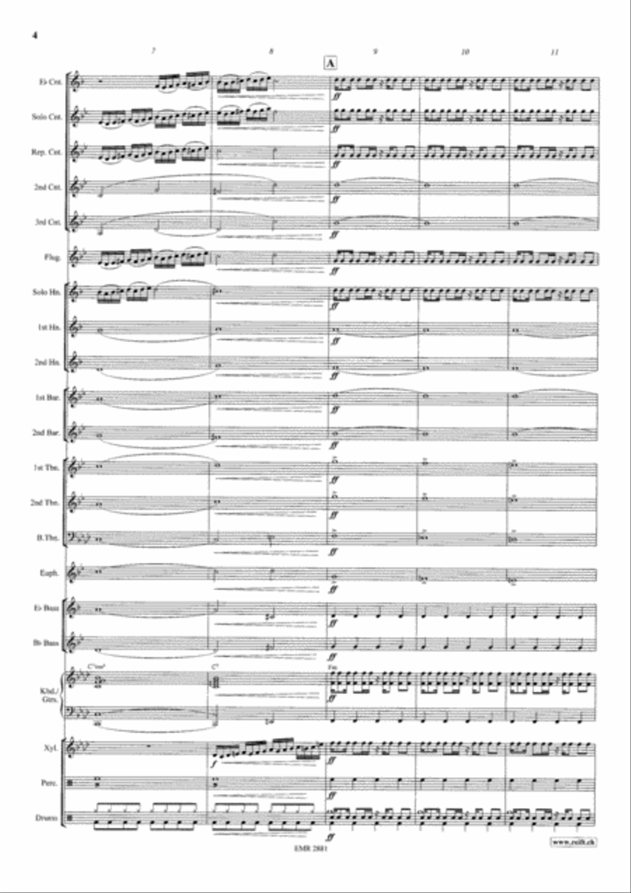 It's Raining Men Brass Band scores gallery preview page 5