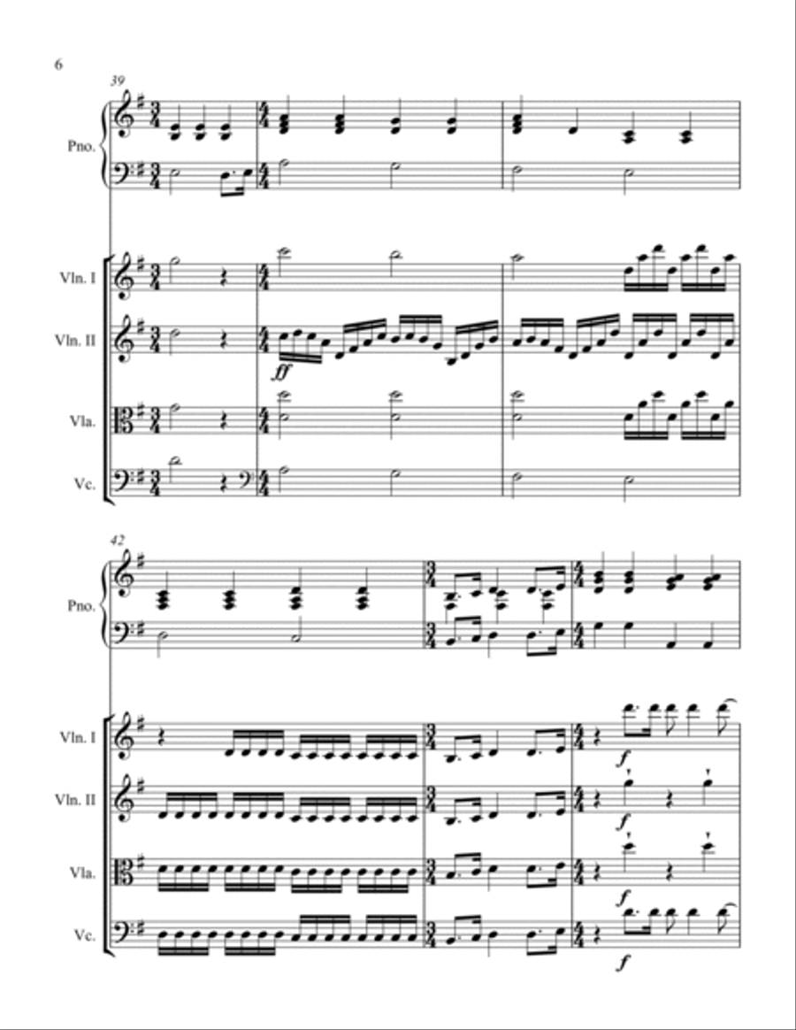 All You Need Is Love Piano Quintet scores gallery preview page 6