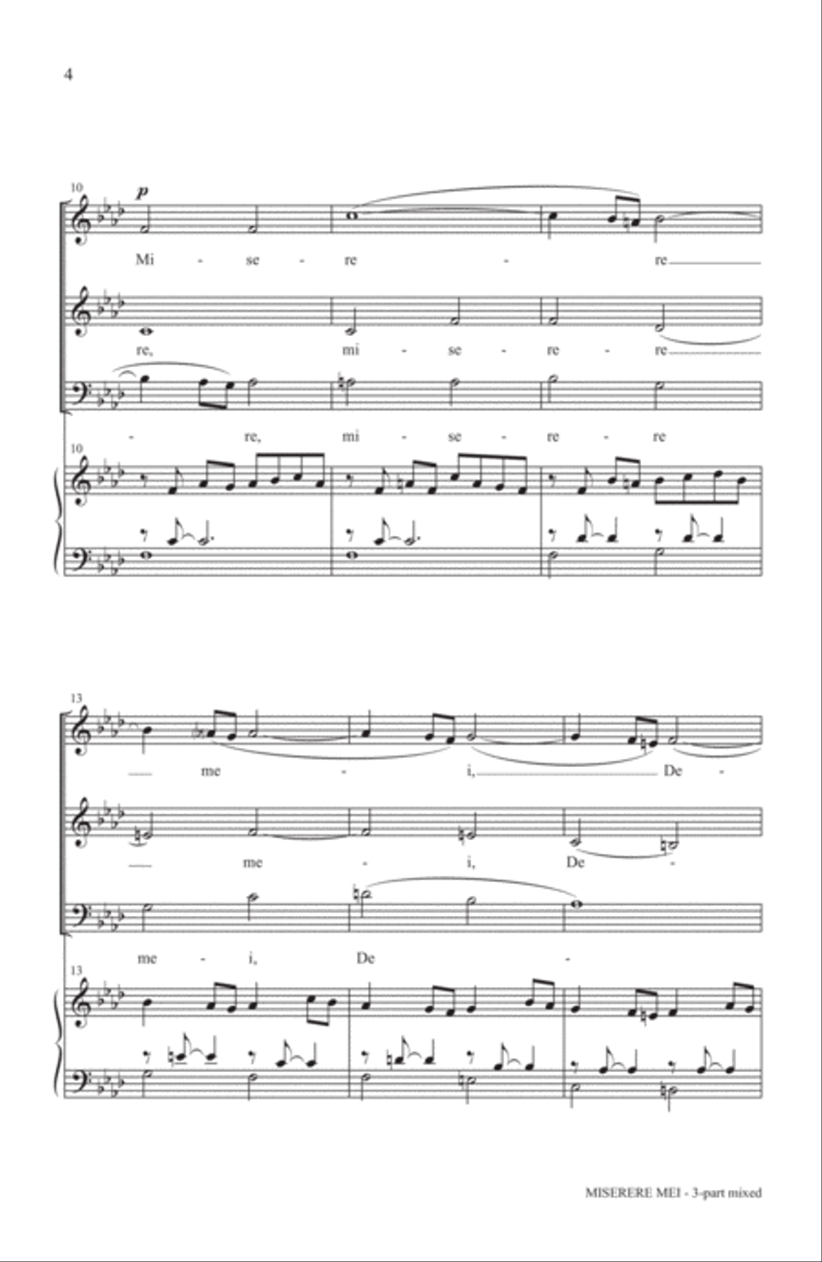 Miserere Mei 3-Part scores gallery preview page 2